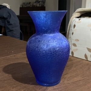 Blue Decorative Glass Vase - Home Accents